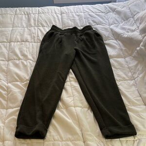 Varley Olive Green Double-soft cuffed Joggers